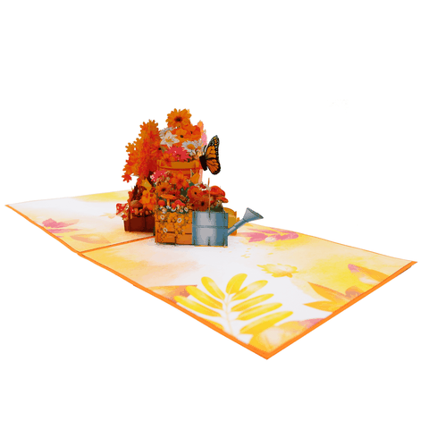 Autumn Boots Pop Up Card