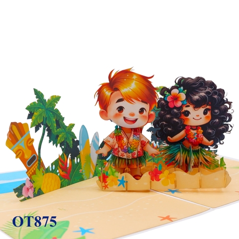 Aloha Pop Up Card