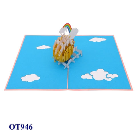 Sun & Rainbow Pop Up Card