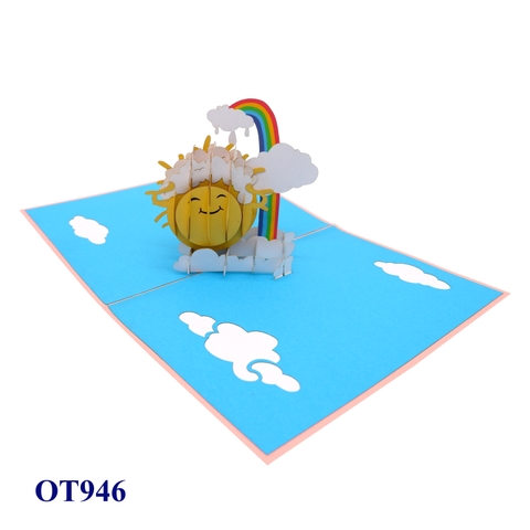 Sun & Rainbow Pop Up Card