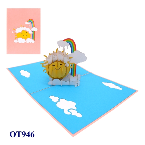 Sun & Rainbow Pop Up Card