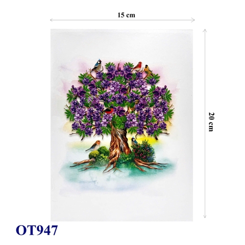 Purple Jacaranda Tree Pop-Up 3D Greeting Card