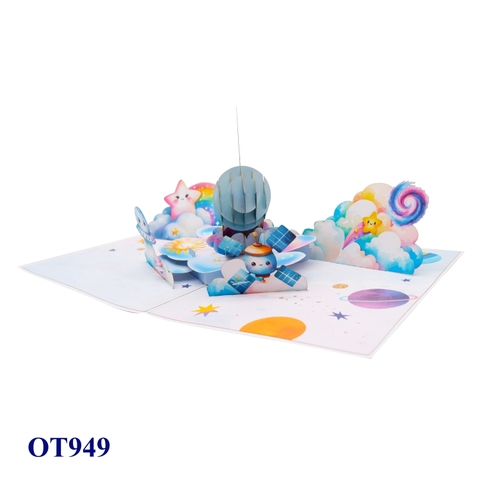 Space Pop Up 3D Greeting Card