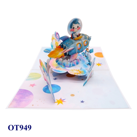 Space Pop Up 3D Greeting Card