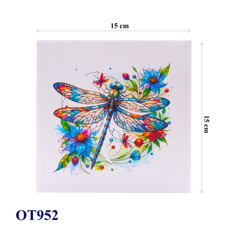 Stained Glass Dragonfly 3D Pop Up Card