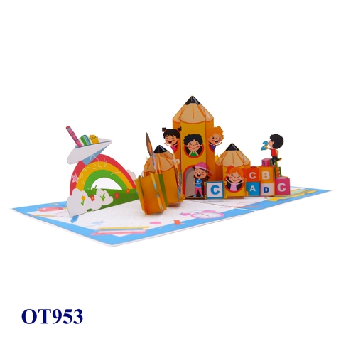 Back To School 3D Pop Up Card