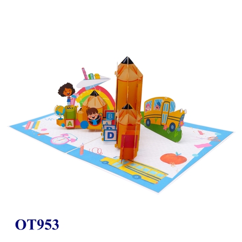 Back To School 3D Pop Up Card