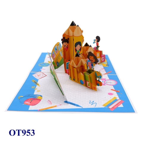Back To School 3D Pop Up Card