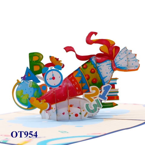 Candy Back To School 3D Pop-up Greeting Card