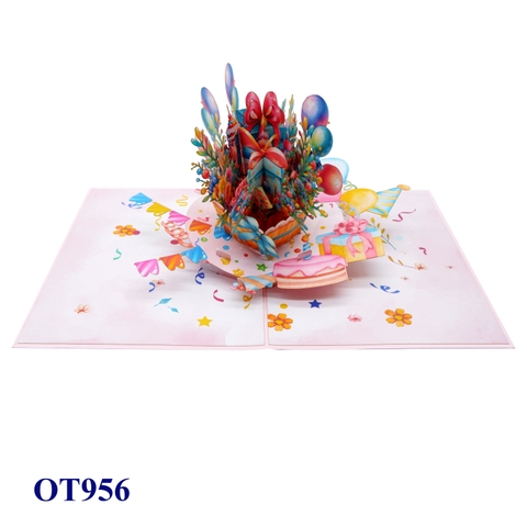 Gifts Basket 3D Pop Up Card