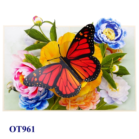 Monarch Butterfly in Bloom – Pop-Up Card