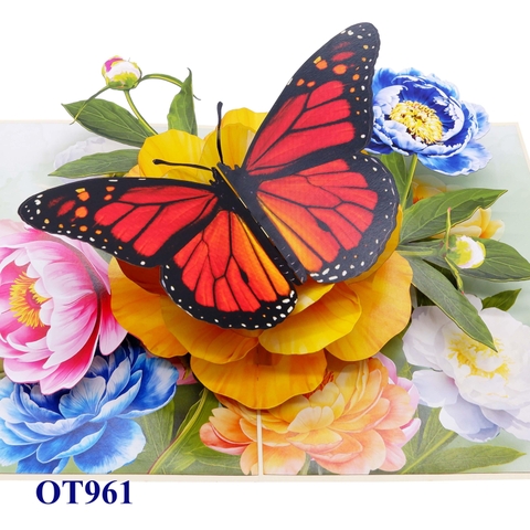 Monarch Butterfly in Bloom – Pop-Up Card