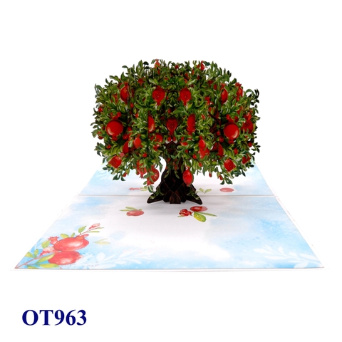 Pomegranate Tree Pop-Up Card