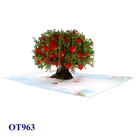 Pomegranate Tree Pop-Up Card