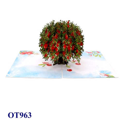 Pomegranate Tree Pop-Up Card