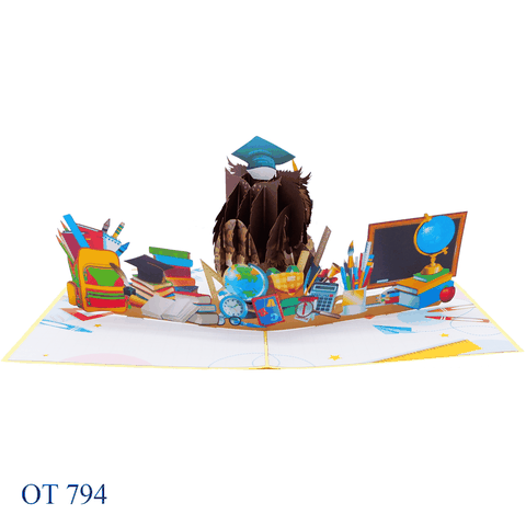 Owl Graduation Pop Up Card