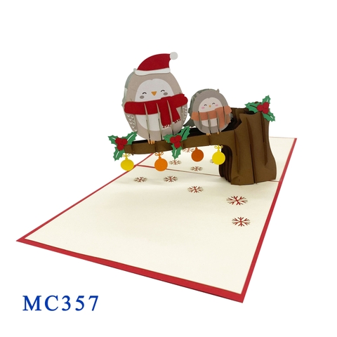 Owl Noel Pop Up Card