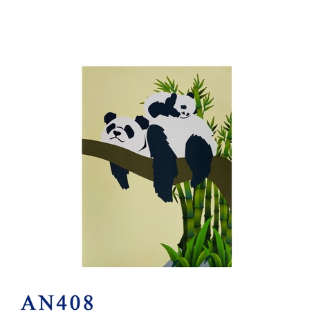 Family Panda Pop Up Card
