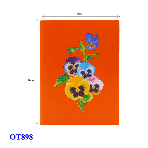 Pansy Garden Pop Up Card