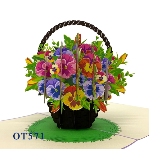 Saffron Flower Pop Up Card