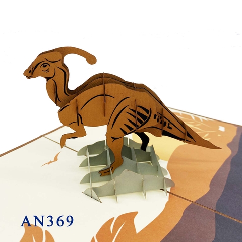 Parasaurolophus Pop Up Card