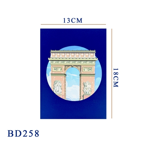 Paris Landmarks Pop-Up Card