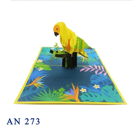 Parrot Pop Up Card