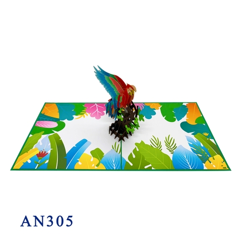 Parrot Pop Up Card