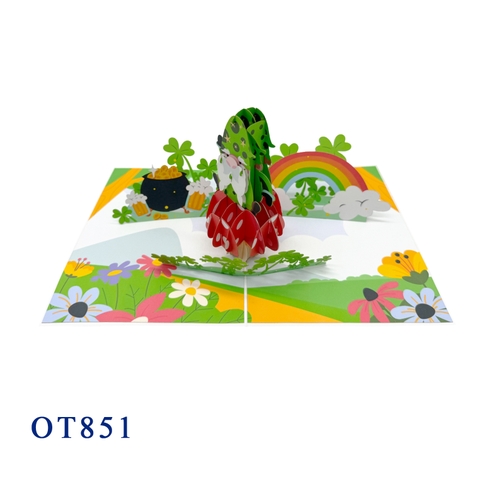 St. Patrick's Day Gnome Pop Up Card