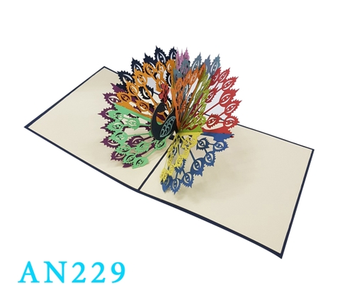 Peacock Pop Up Card