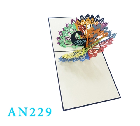 Peacock Pop Up Card