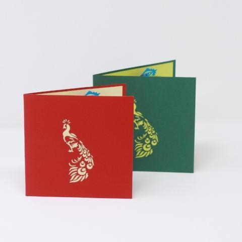 Peacock Pop Up Card 3D