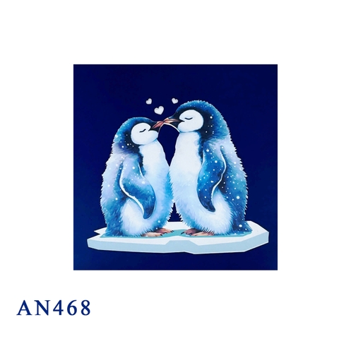 Penguin Couple Pop-Up Card