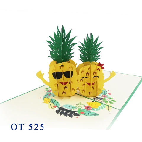 Pineapples Pop Up Card
