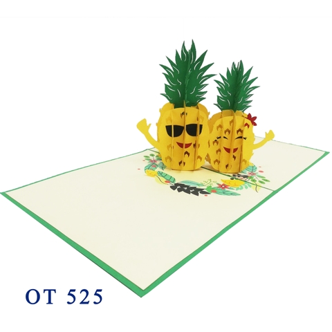 Pineapples Pop Up Card