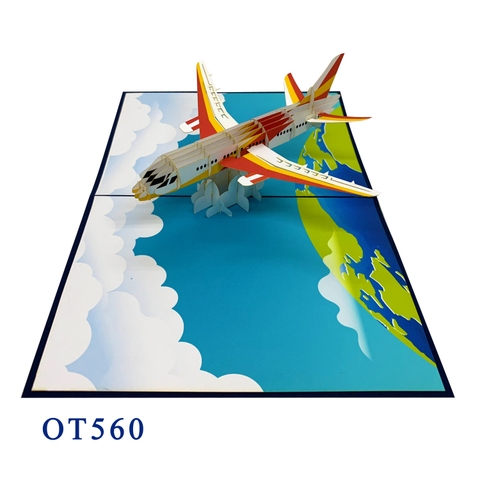 Plane Pop Up Card