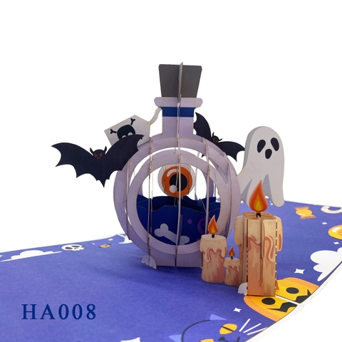 Poison Halloween Pop Up Card