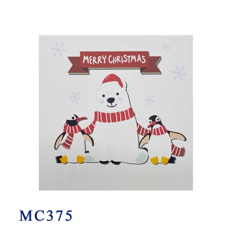 Polar And Penguins Pop Up Card