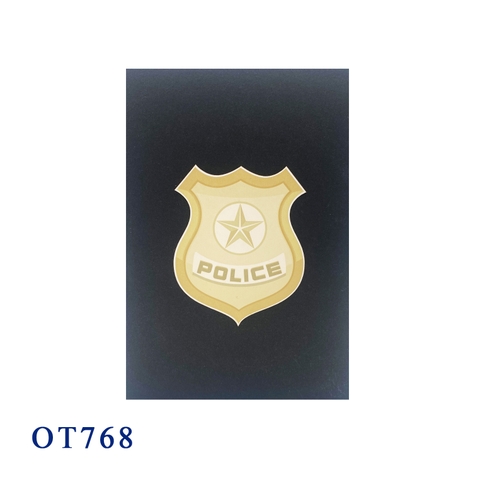 3D Police Car Pop-up Card