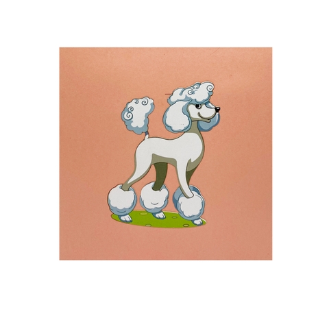 Poodle Pop Up Card