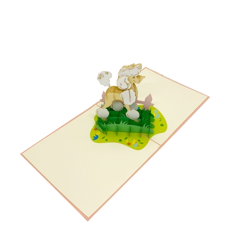 Poodle Pop Up Card