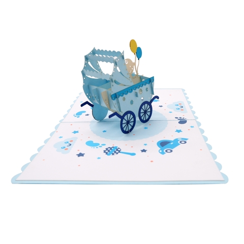 Pram Pop Up Card