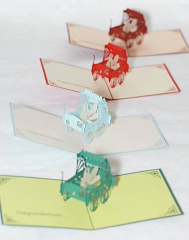 Baby Clothesline Pop Up Card