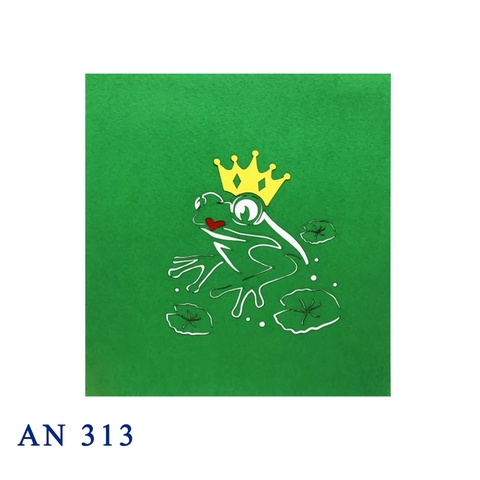 Frog Prince Pop Up Card