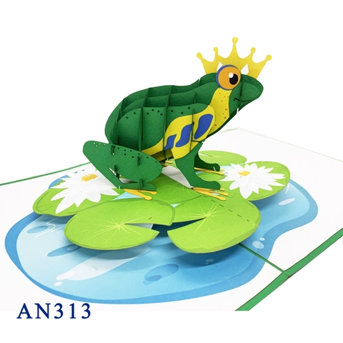 Frog Prince Pop Up Card
