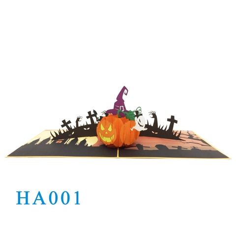 Pumpkin Hallowwen Pop Up Card