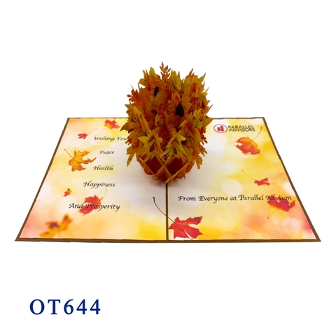 Pumpkin Flower Pop Up Card