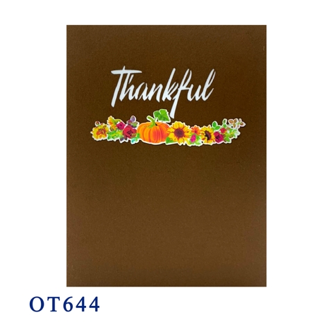 Pumpkin Flower Pop Up Card