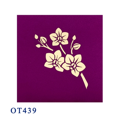 Purple Orchid Pop Up Card