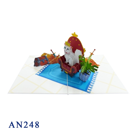 Queen Cat Pop Up Card